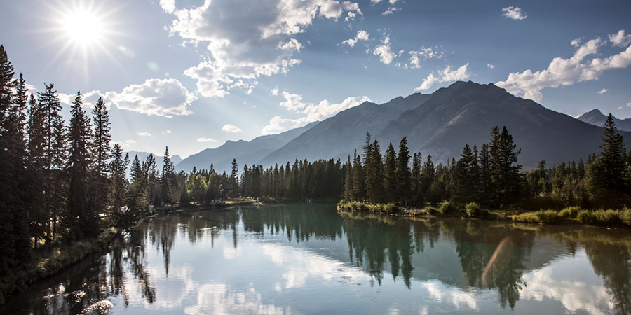 Exploring beautiful Banff