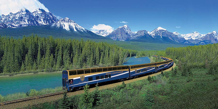 Witnessing the rushing waters of Hell’s Gate aboard the Rocky Mountaineer